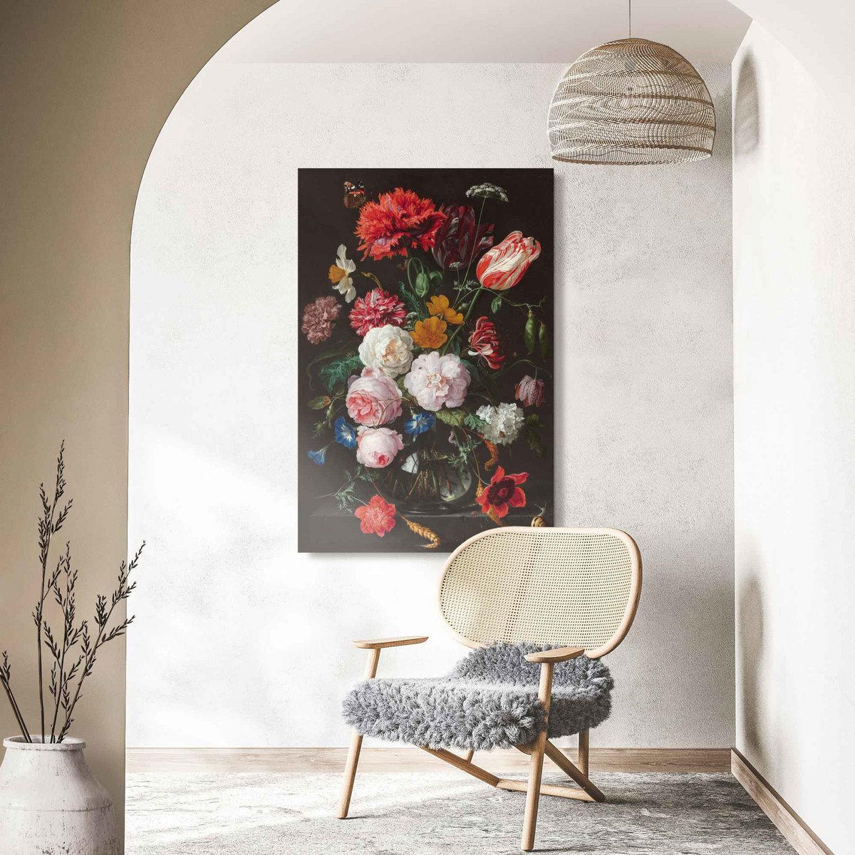 Art De Heem Stilleven met bloemen detail